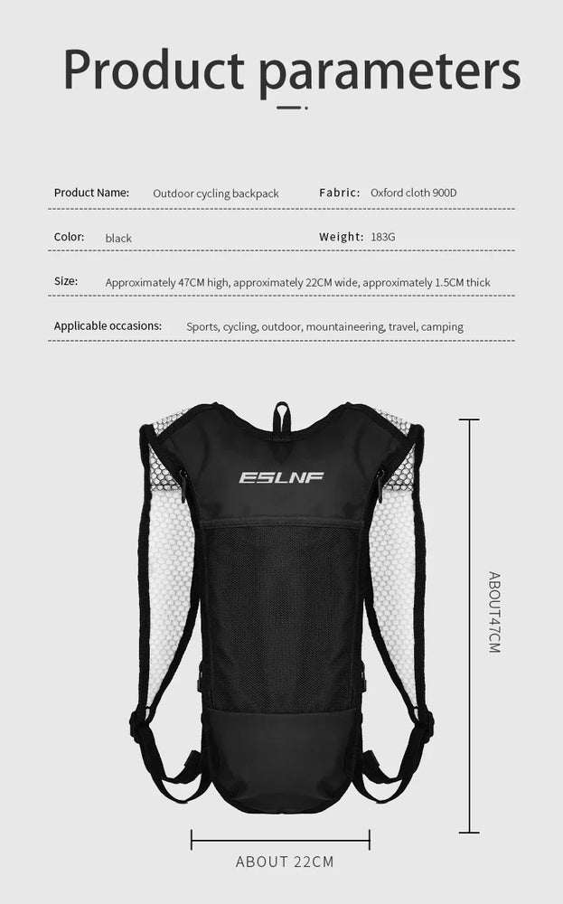 Portable Hydration Backpack for Cycling & Running