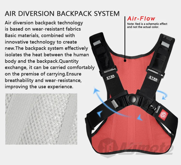 Hydration backpack 2L for cycling, motocross & hiking