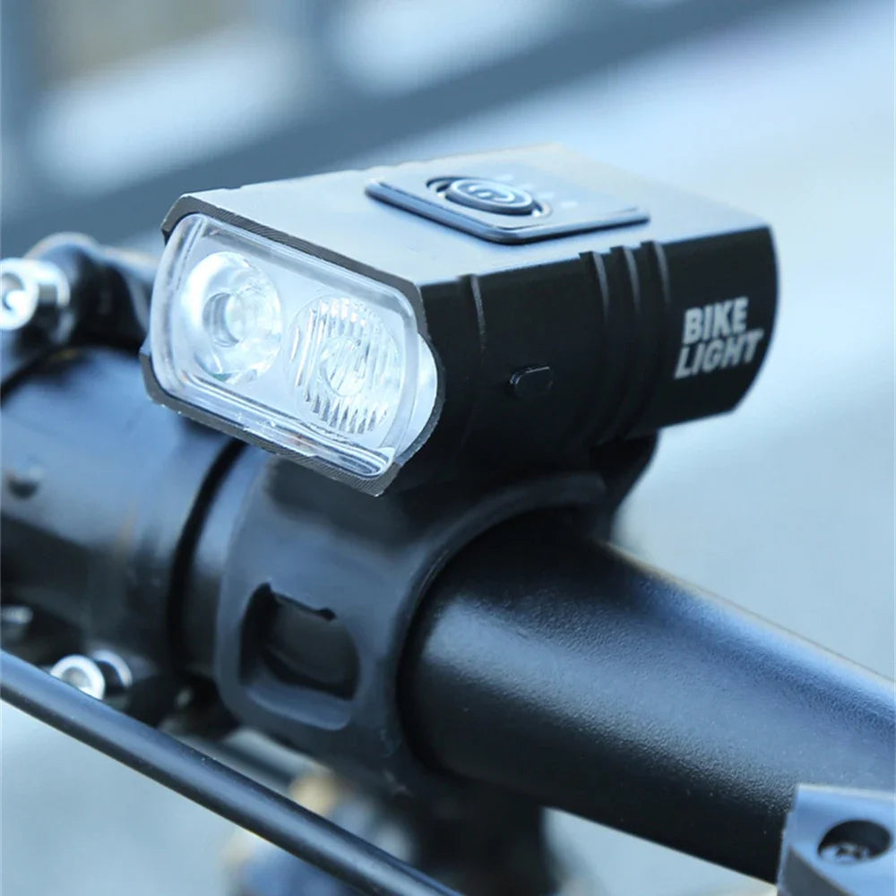 Waterproof USB Bike Headlight with Power Display