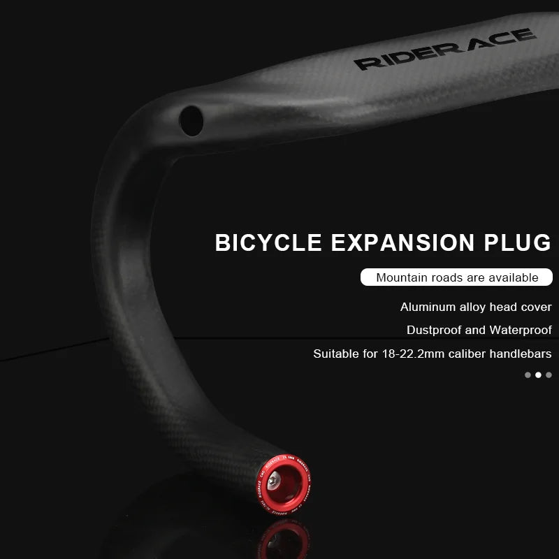 1 Pair Bicycle Handlebar End Plugs Alloy Caps