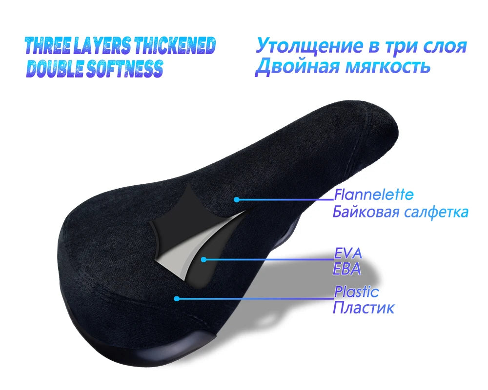 Funsea Wheelie Bike Seat Embroidered Flannelette