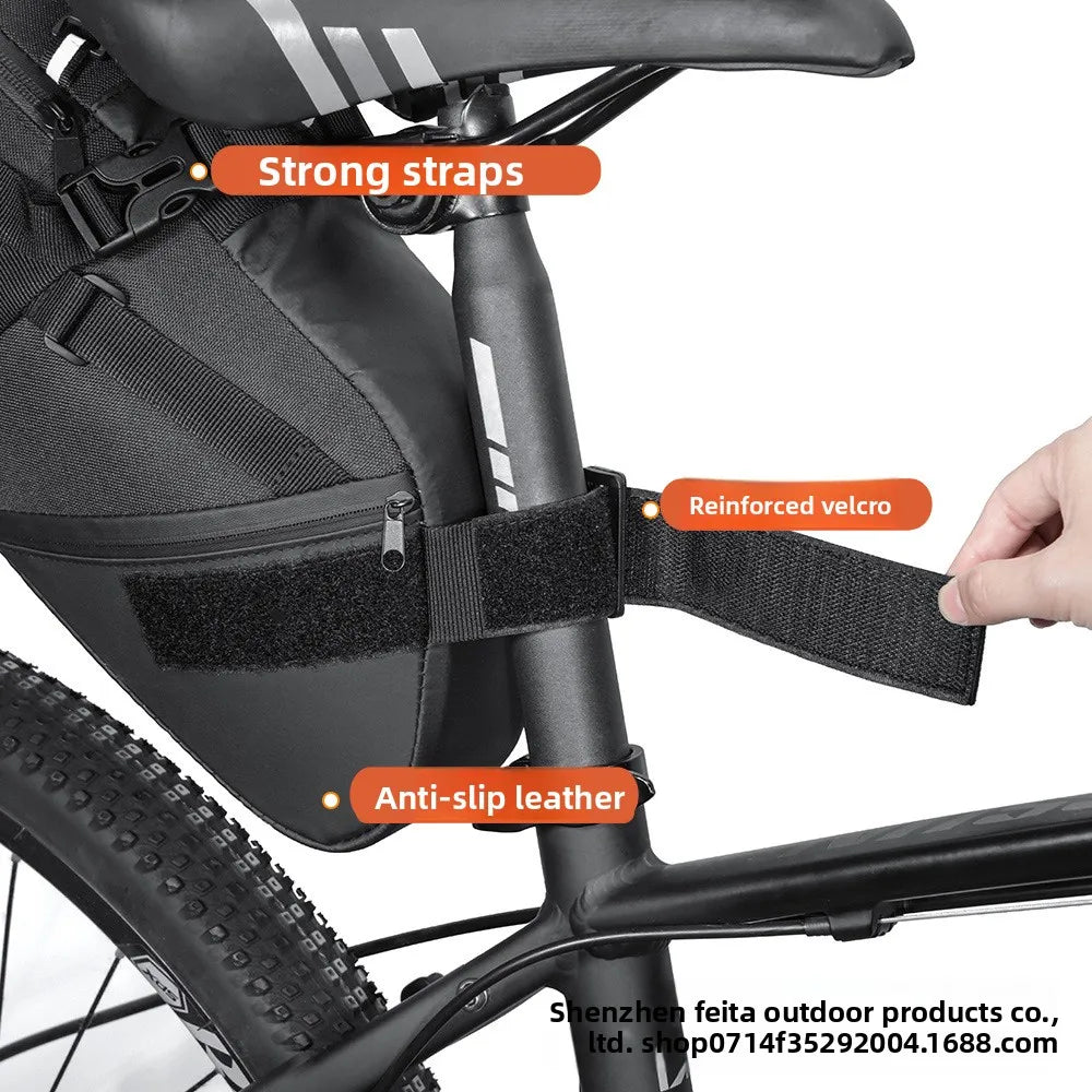 Bicycle Rear Seat Bag Waterproof Large Capacity