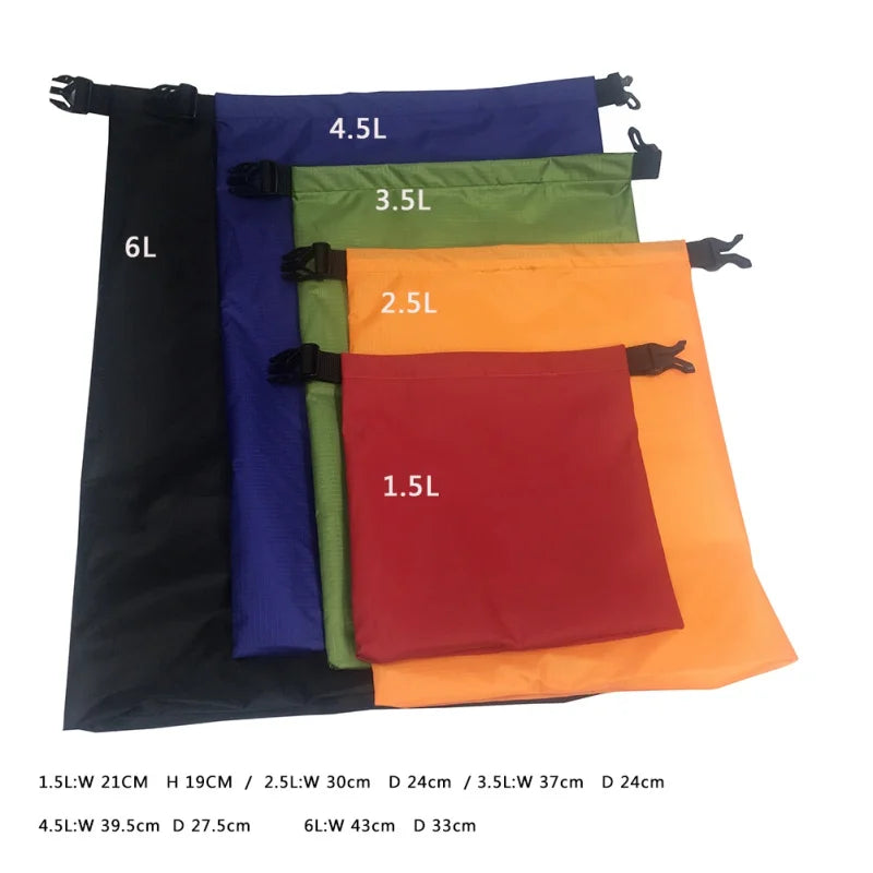 5pcs Waterproof Dry Bags for Camping & Kayaking