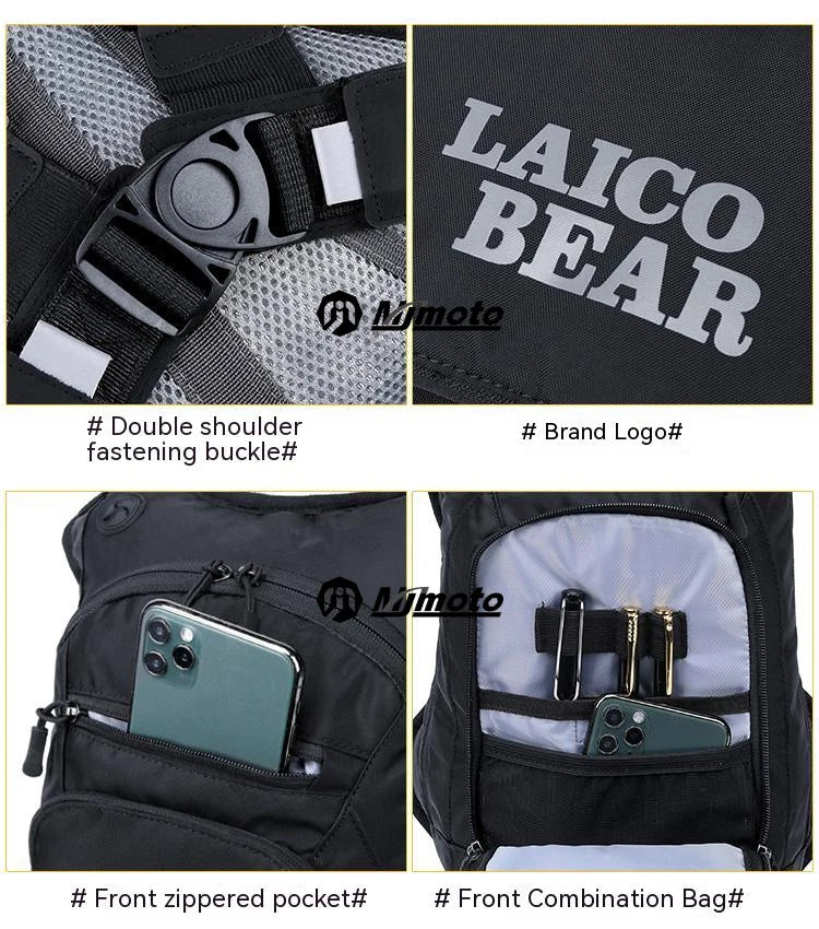LAICO BEAR Motorcycle Hydration Backpack Reflective