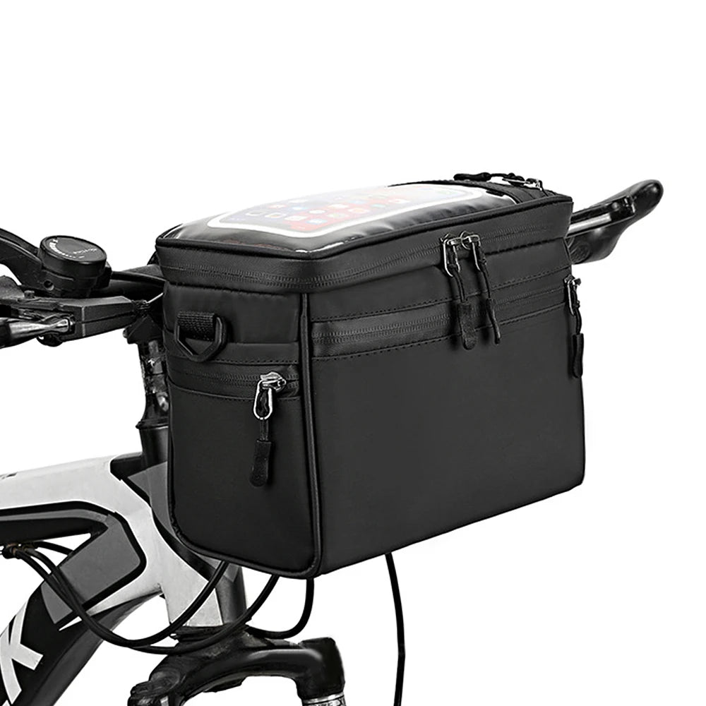 Bike Handlebar Bag Front Tube Cycling Storage