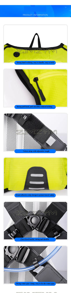 Reflective Motocross Hydration Backpack for Outdoor Sports