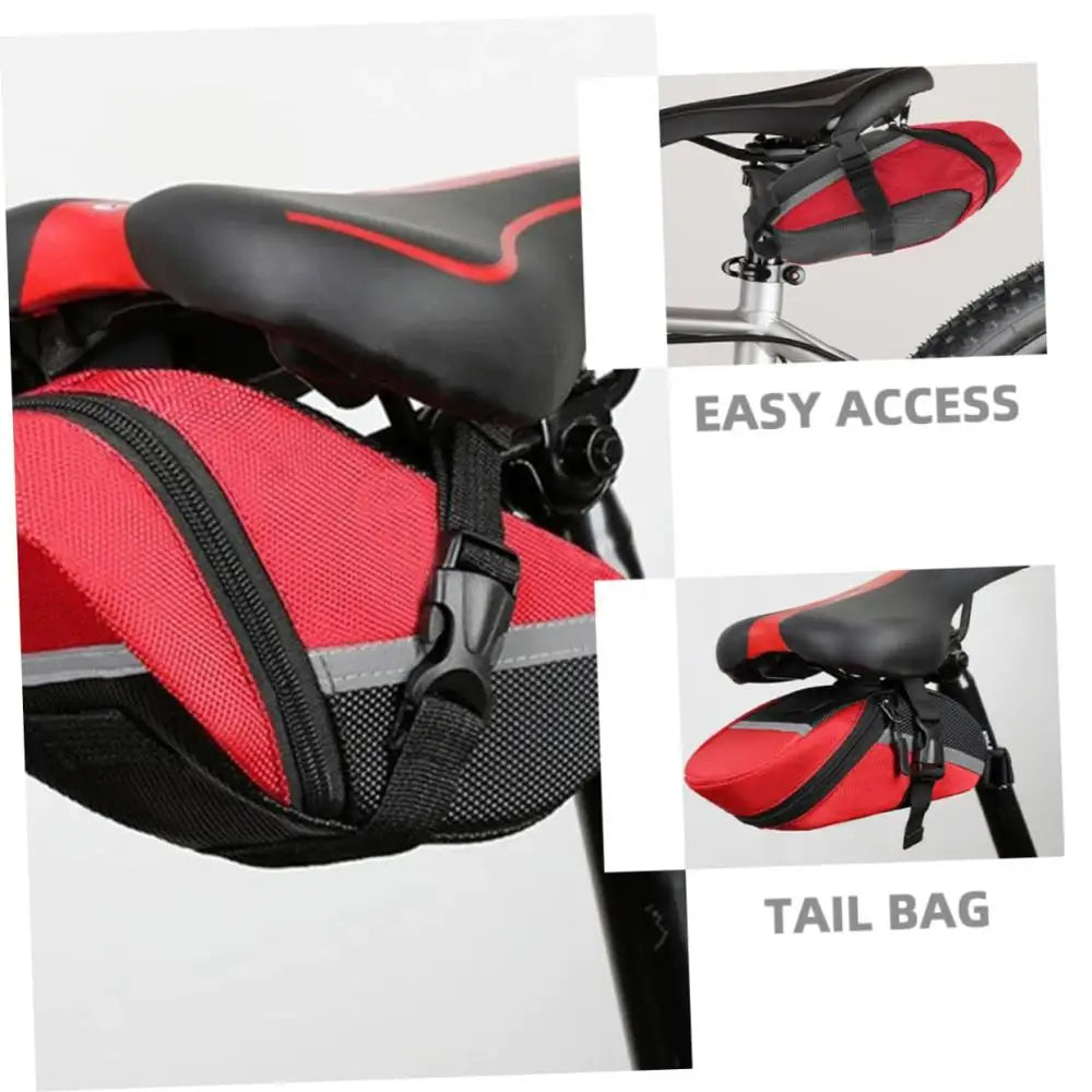 DOMEN Bike Saddle Bag Waterproof Reflective Tail Bag