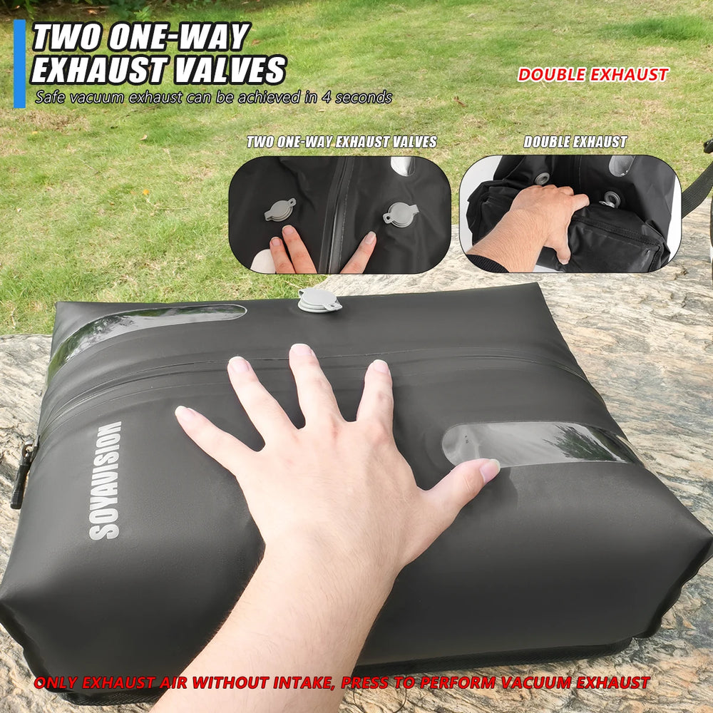 Waterproof motorcycle seat bag, travel luggage