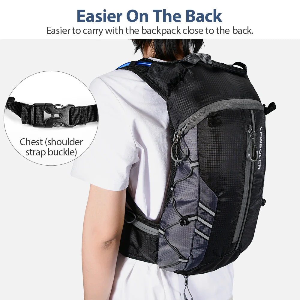 NEWBOLER Water-Repellent Cycling Hydration Backpack