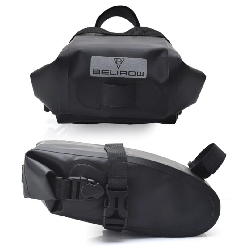 Waterproof bike saddle bag for MTB & road cycling
