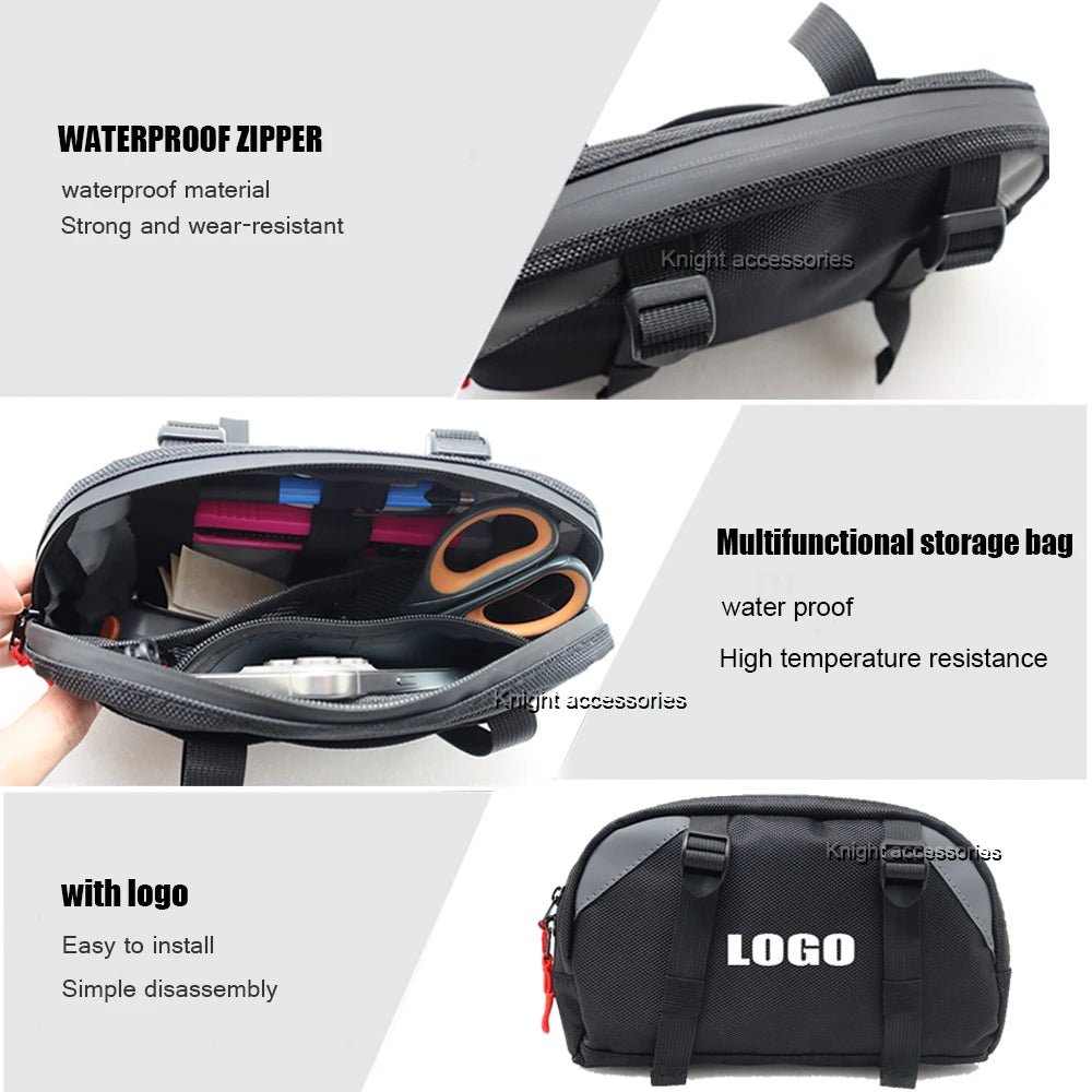 Motorcycle Handlebar Bag Multifunction Travel Storage