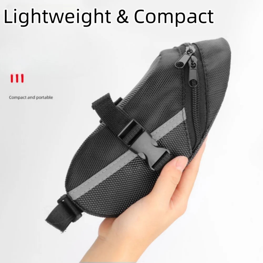 DOMEN Bike Saddle Bag Waterproof Reflective Tail Bag