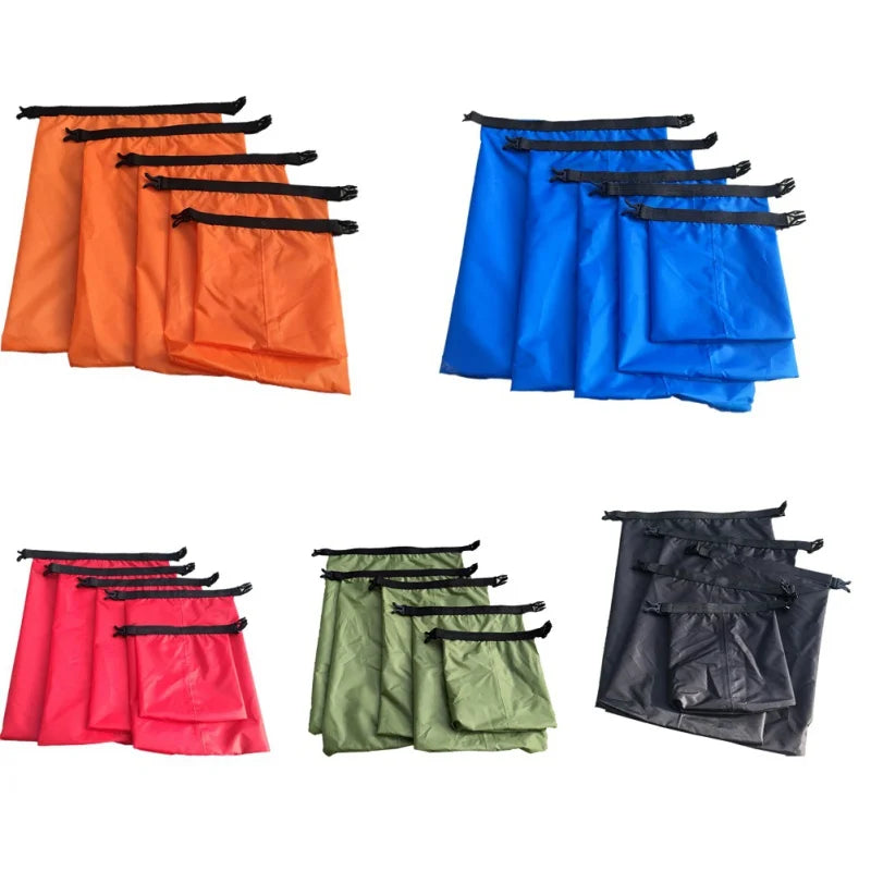 5pcs Waterproof Dry Bags for Camping & Kayaking
