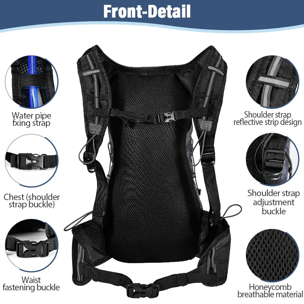 NEWBOLER Water-Repellent Cycling Hydration Backpack