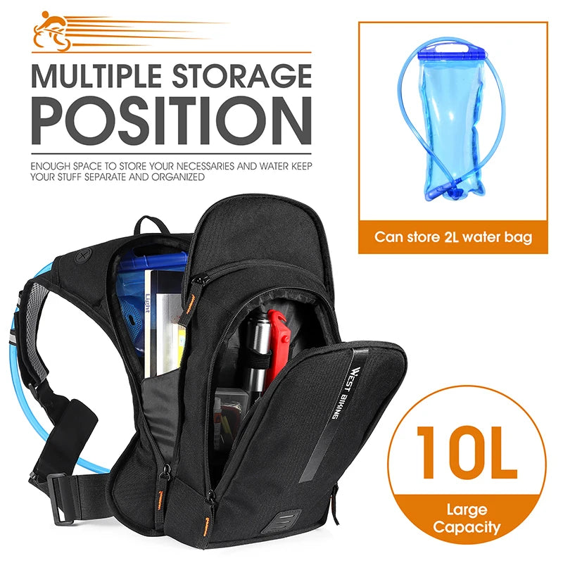 WEST BIKING 10L Ultralight Cycling Hydration Backpack