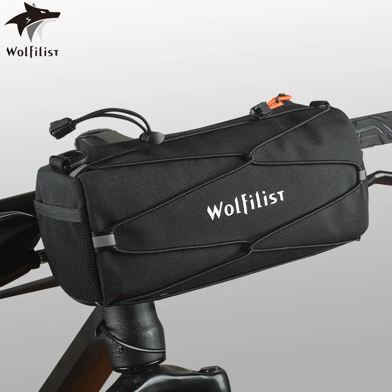 Bike Handlebar Front Storage Roll Bag for Cycling