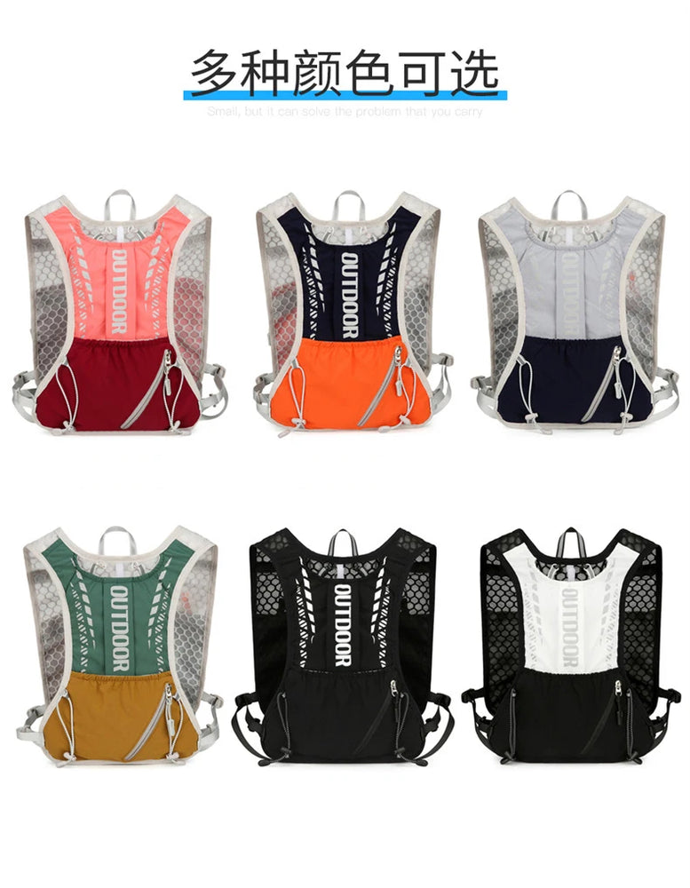 Reflective Running Hydration Vest Cycling Backpack