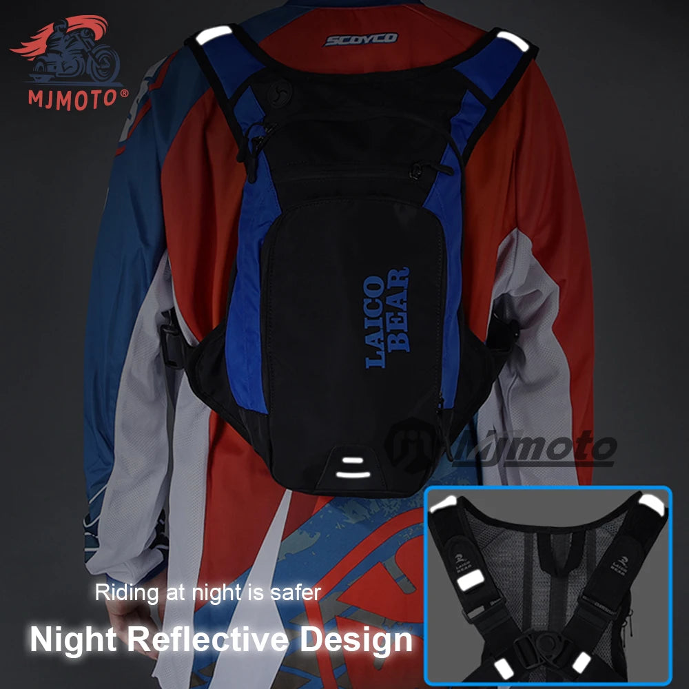 LAICO BEAR Motorcycle Hydration Backpack Reflective