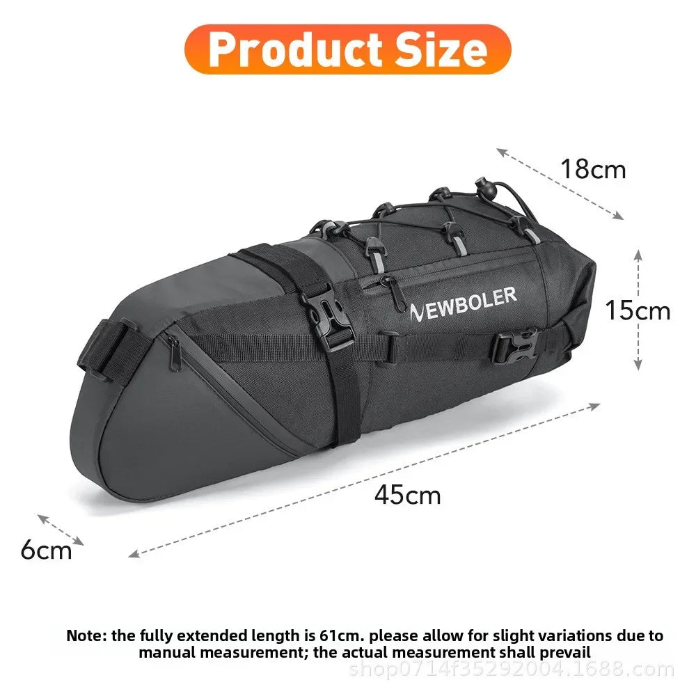 Bicycle Rear Seat Bag Waterproof Large Capacity