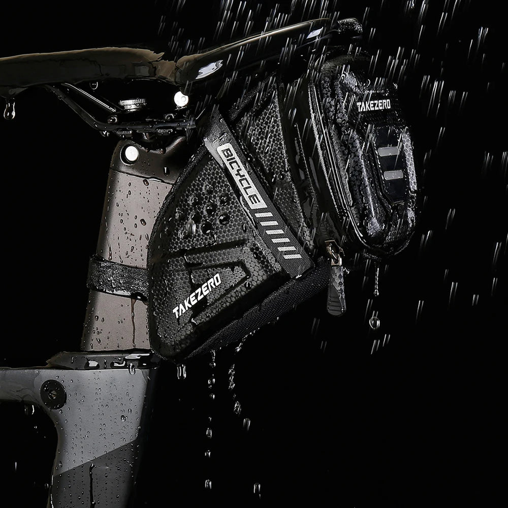 1L Bike Saddle Bag Waterproof Reflective Storage