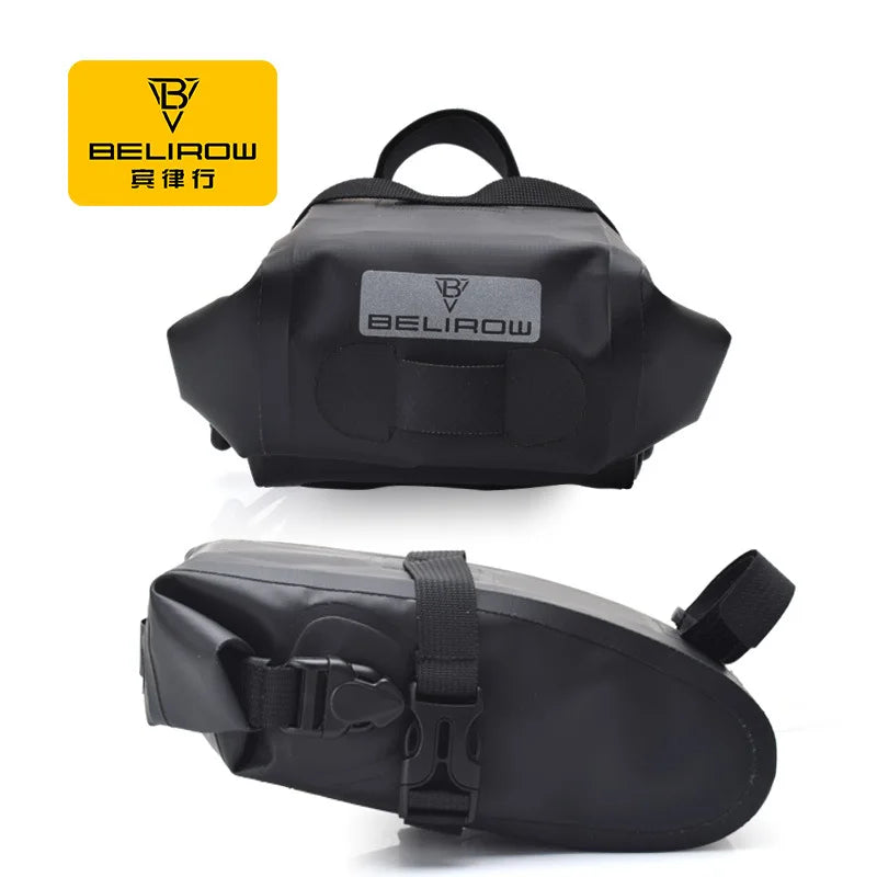 Waterproof bike saddle bag for MTB & road cycling