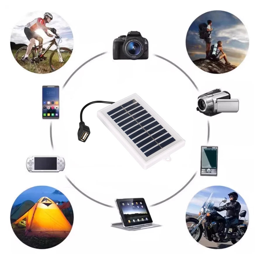 Portable Solar Charger USB for Travel & Camping