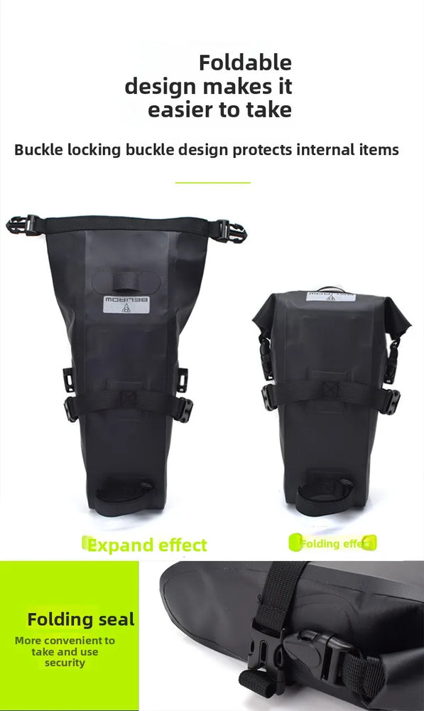 Waterproof bike saddle bag for MTB & road cycling