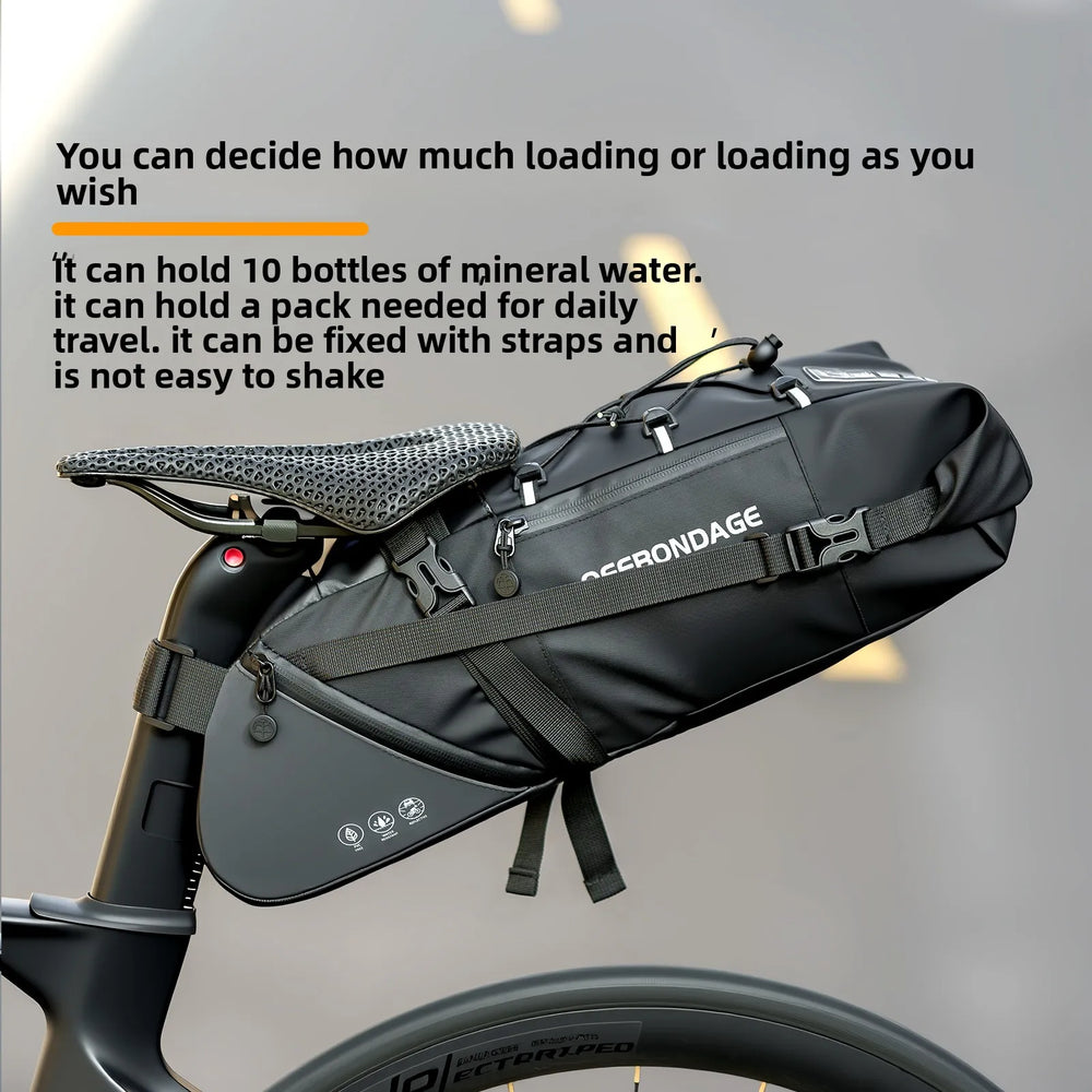 OFFBONDAGE 15L Foldable Rear Bike Saddle Bag