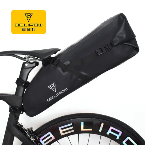 Waterproof bike saddle bag for MTB & road cycling