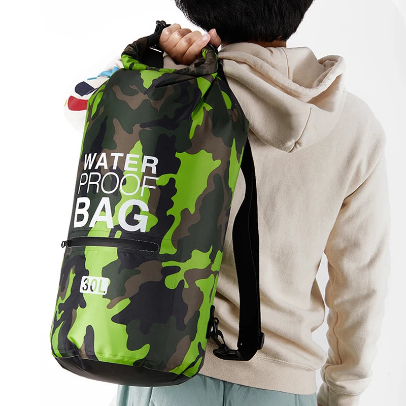 30L/15L Waterproof Dry Bag Backpack with Wet Pocket