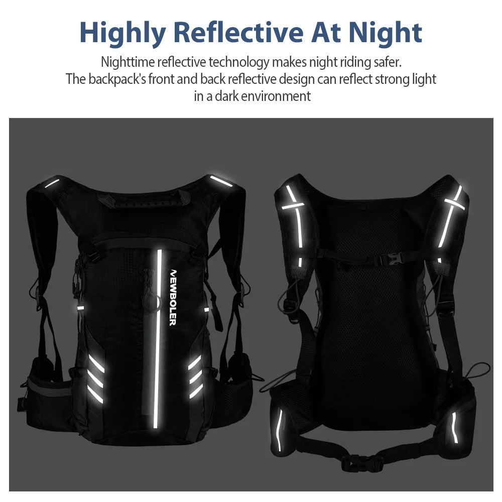 NEWBOLER Water-Repellent Cycling Hydration Backpack