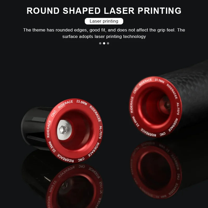 1 Pair Bicycle Handlebar End Plugs Alloy Caps