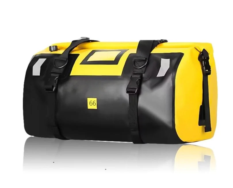 Waterproof motorcycle tail bag, 20–66L travel pack